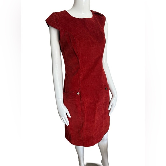 Annie 50 Red Cord Dress Size Medium - Picture 1 of 8